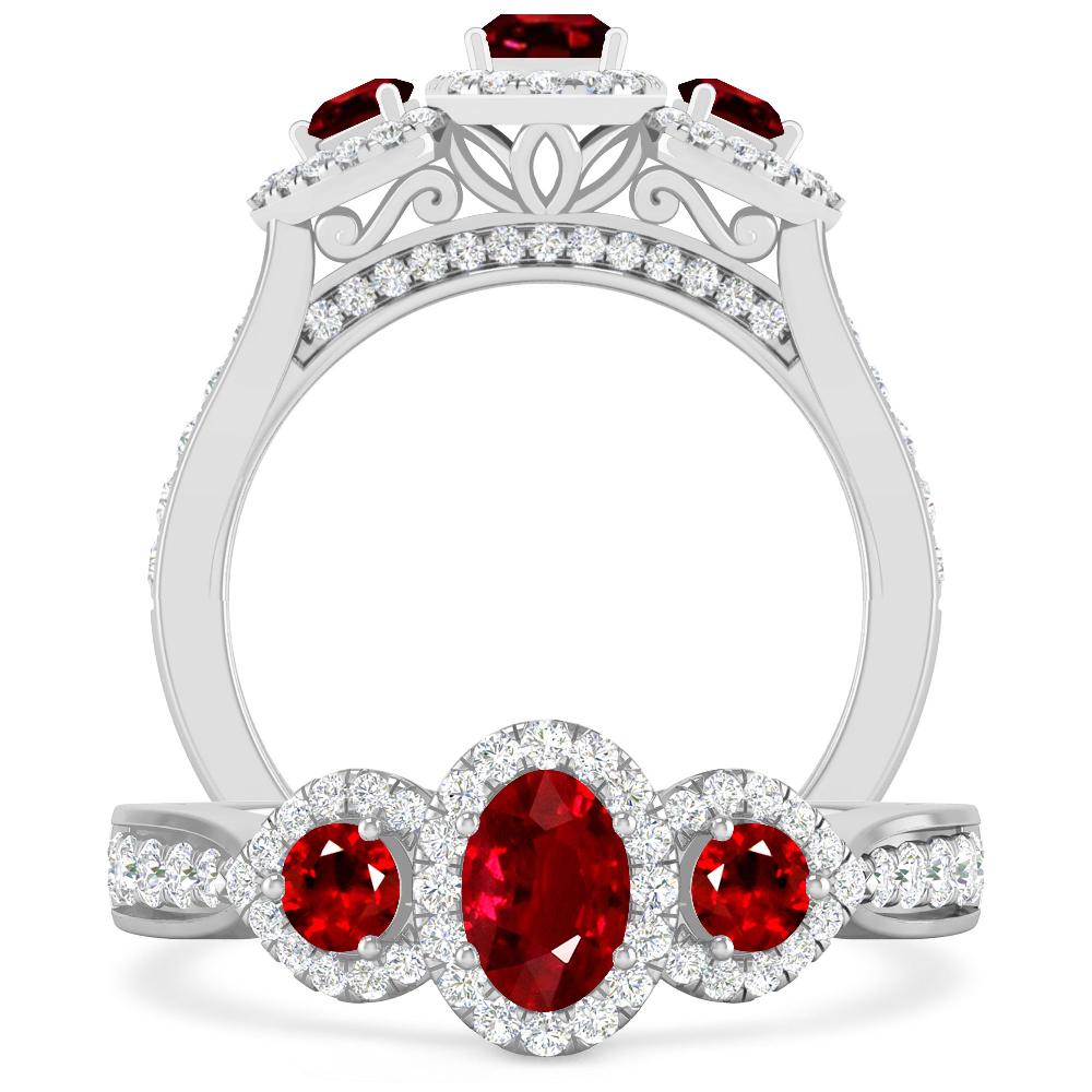 White Gold - Ruby