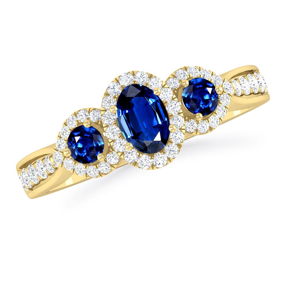 Yellow Gold - Sapphire