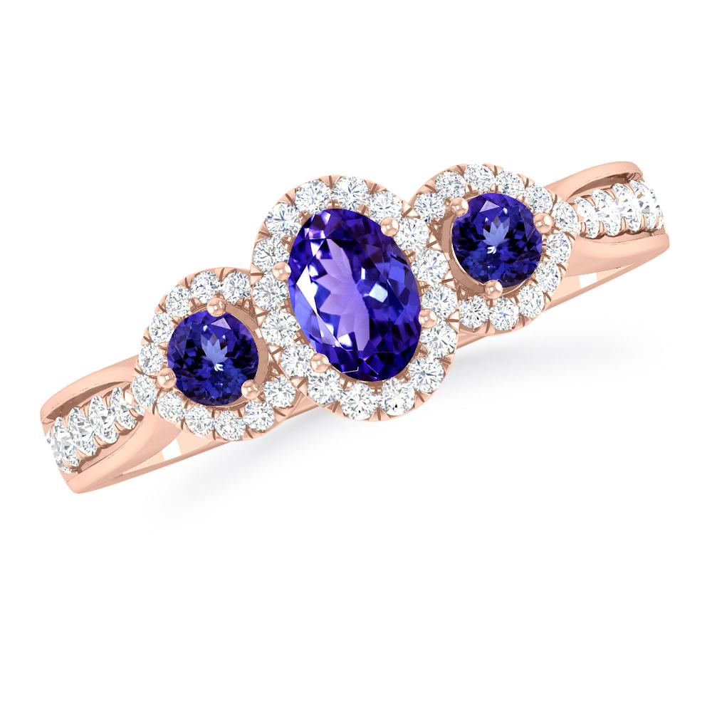 Rose Gold - Tanzanite