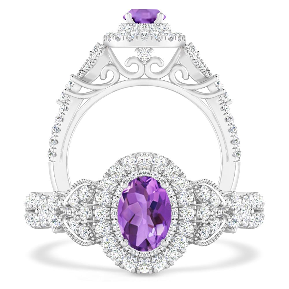 White Gold - Amethyst