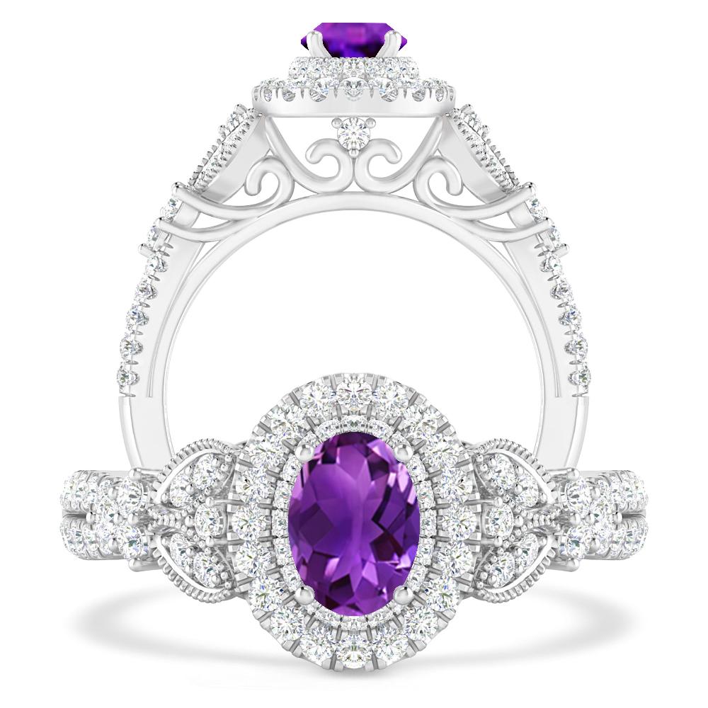 White Gold - Amethyst