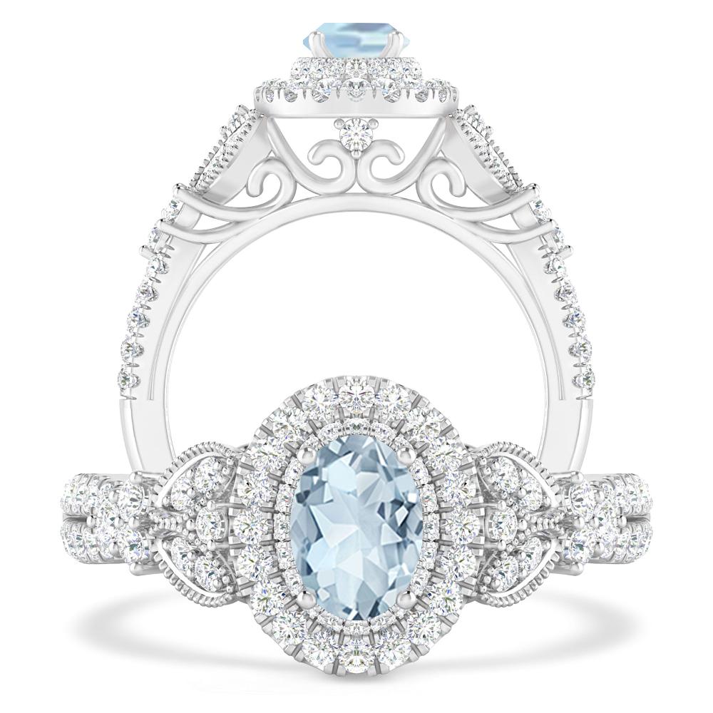 White Gold - Aquamarine