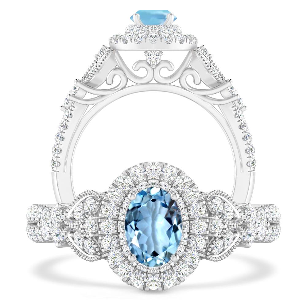 White Gold - Aquamarine