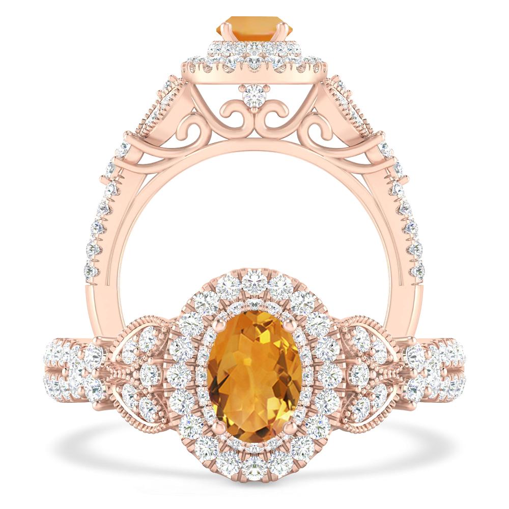 Rose Gold - Citrine