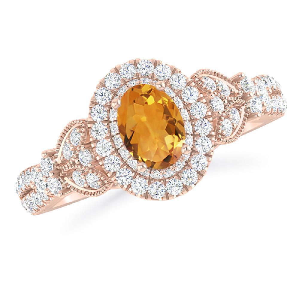 Rose Gold - Citrine