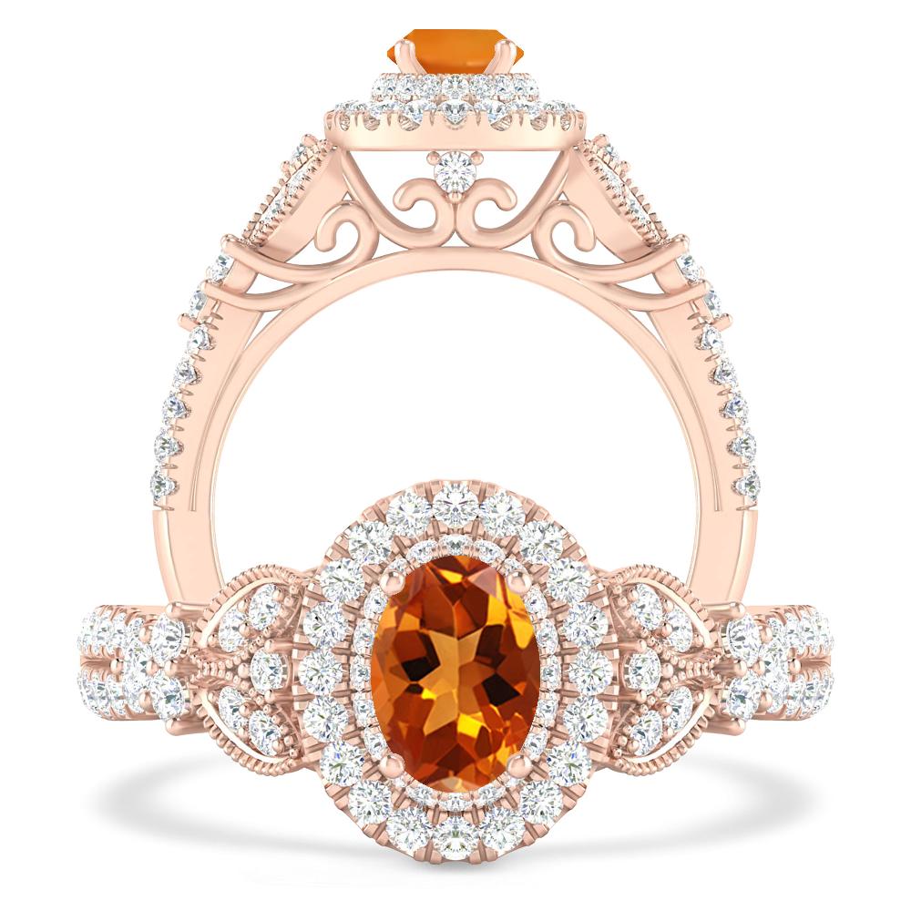 Rose Gold - Citrine