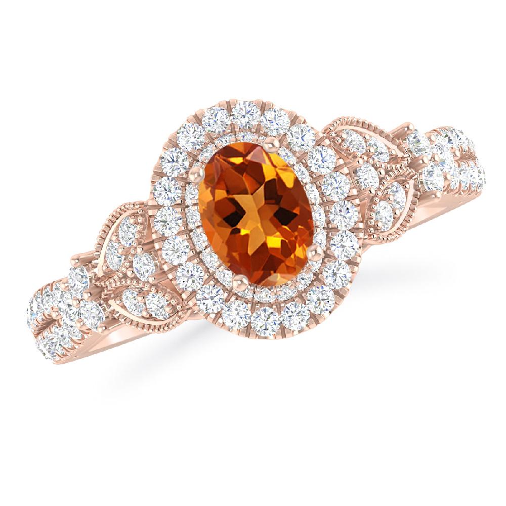 Rose Gold - Citrine