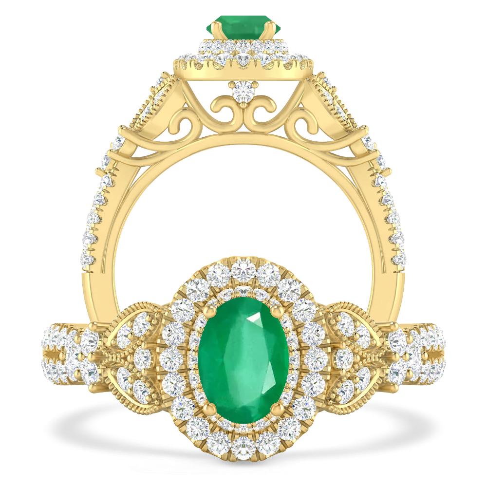 Yellow Gold - Emerald