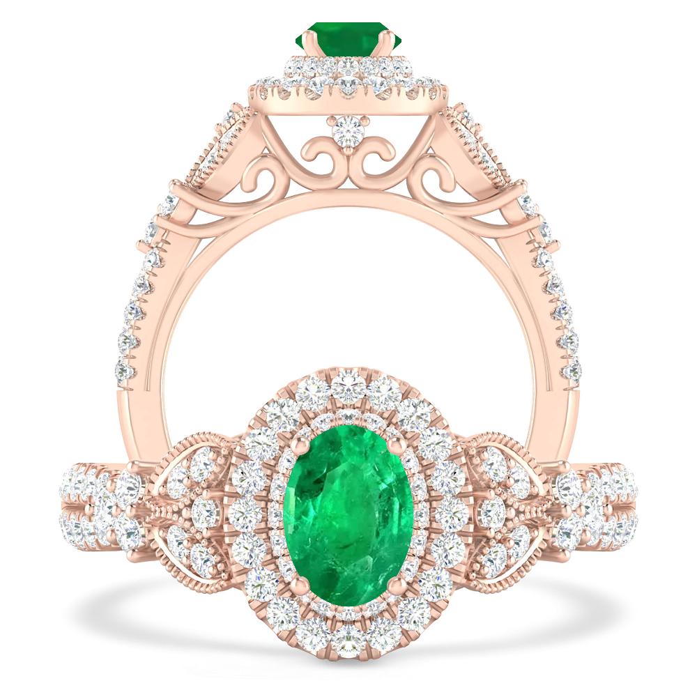 Rose Gold - Emerald