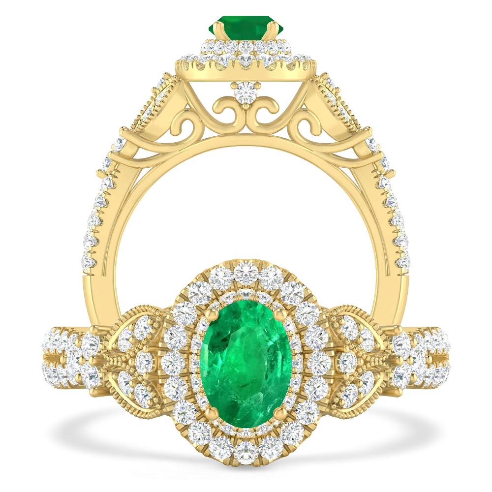 Yellow Gold - Emerald