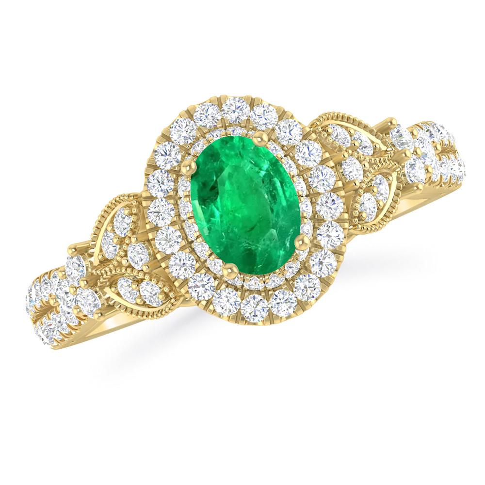 Yellow Gold - Emerald