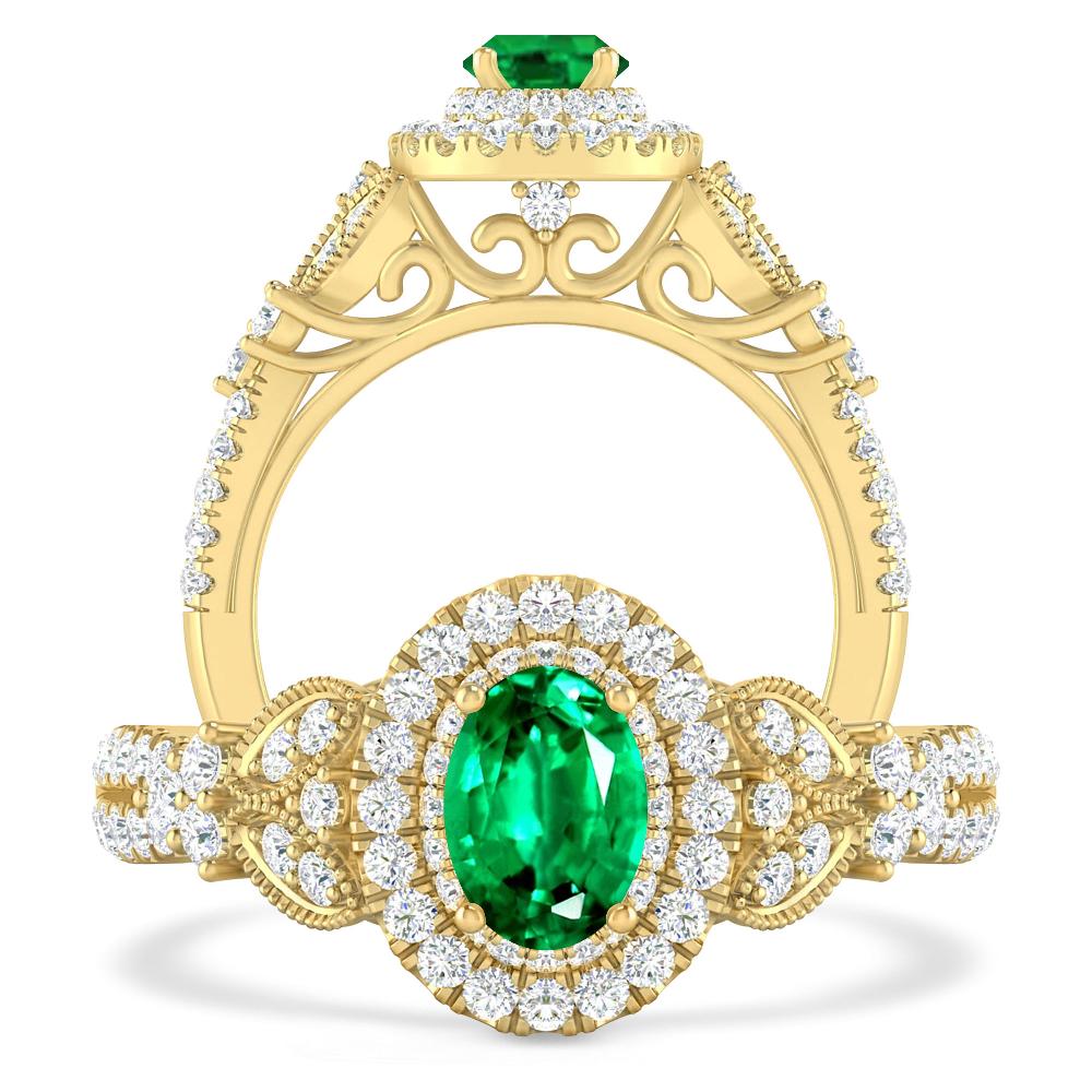 Yellow Gold - Emerald