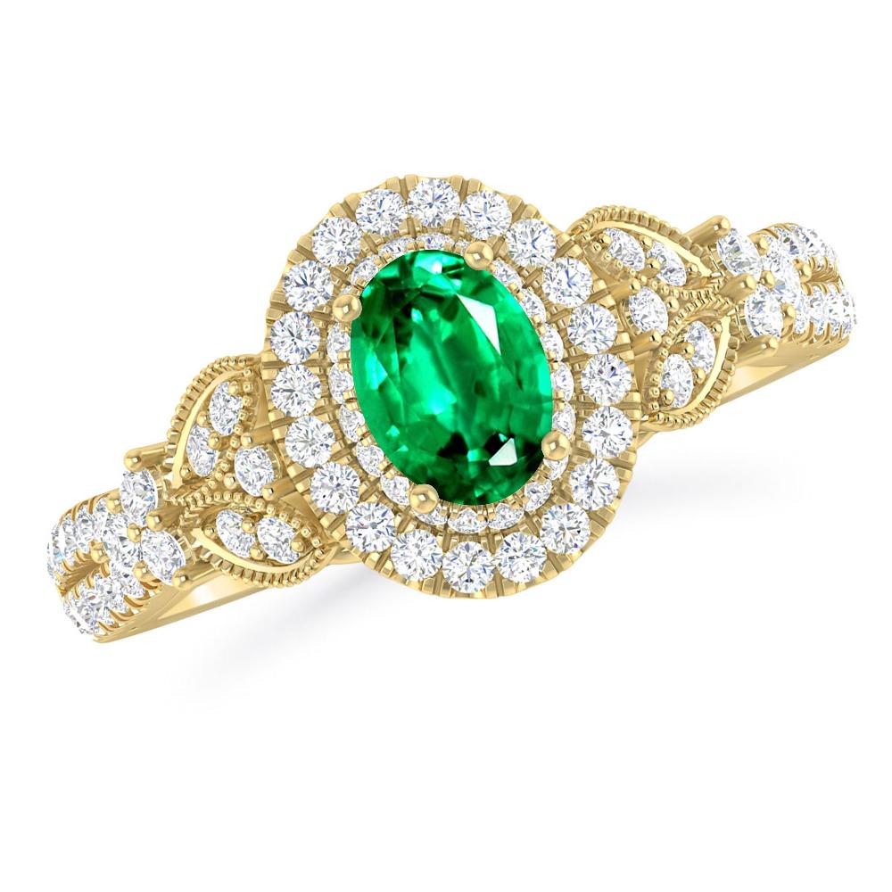 Yellow Gold - Emerald