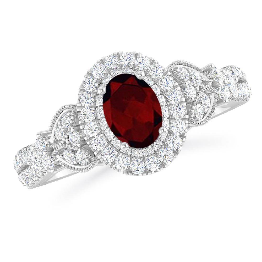 White Gold - Garnet