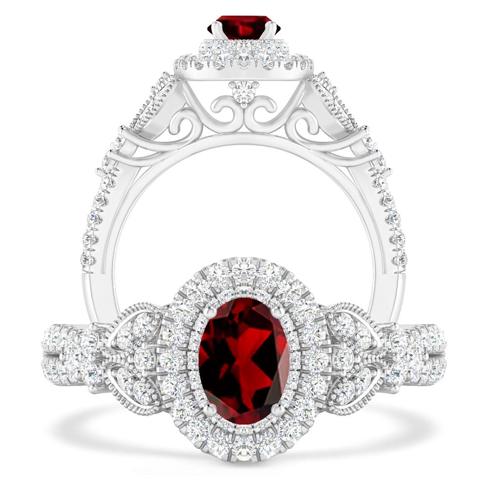 White Gold - Garnet