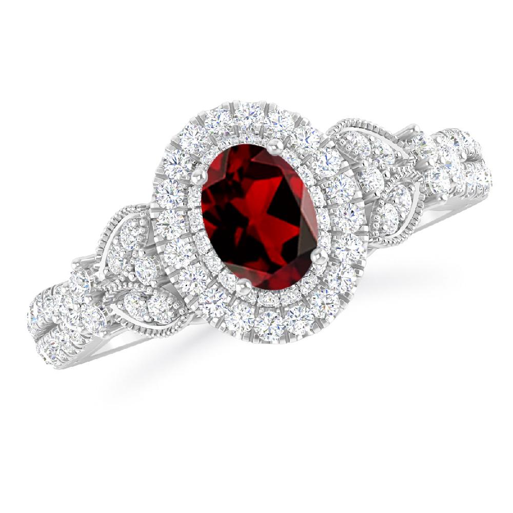 White Gold - Garnet