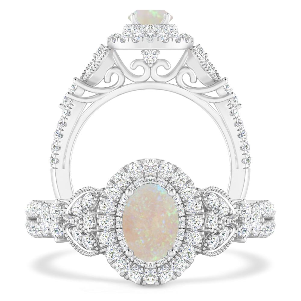 White Gold - Opal