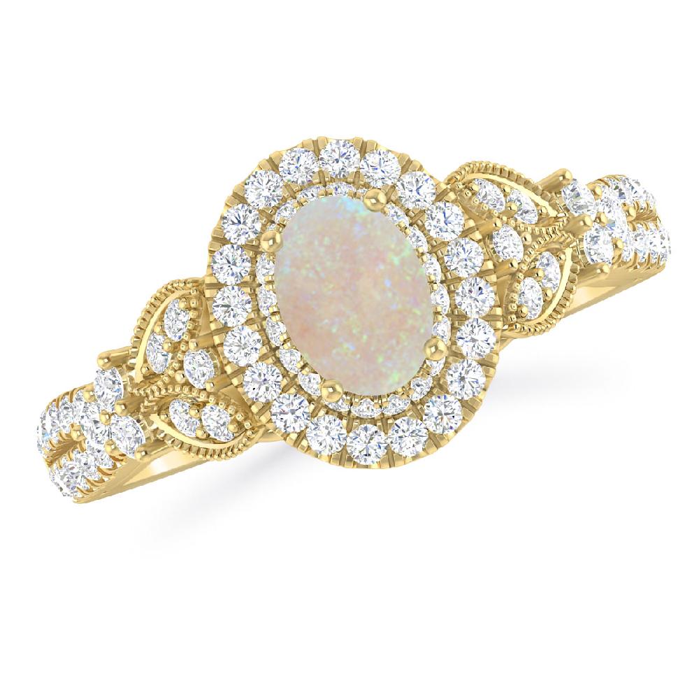 Yellow Gold - Opal