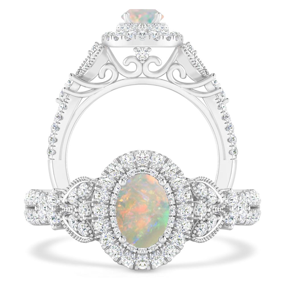 White Gold - Opal