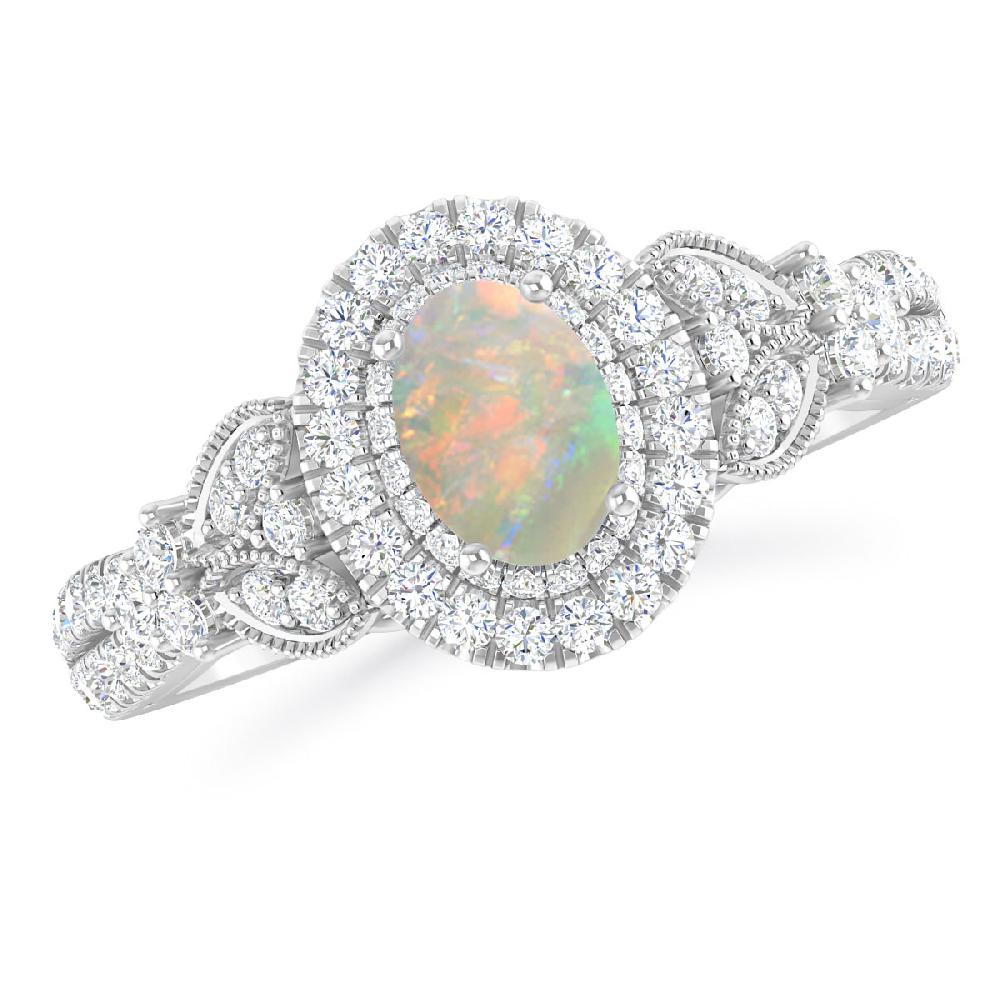 White Gold - Opal