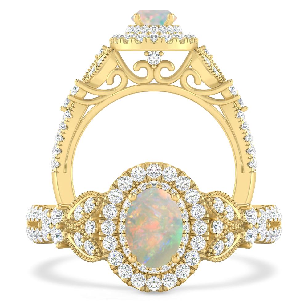 Yellow Gold - Opal