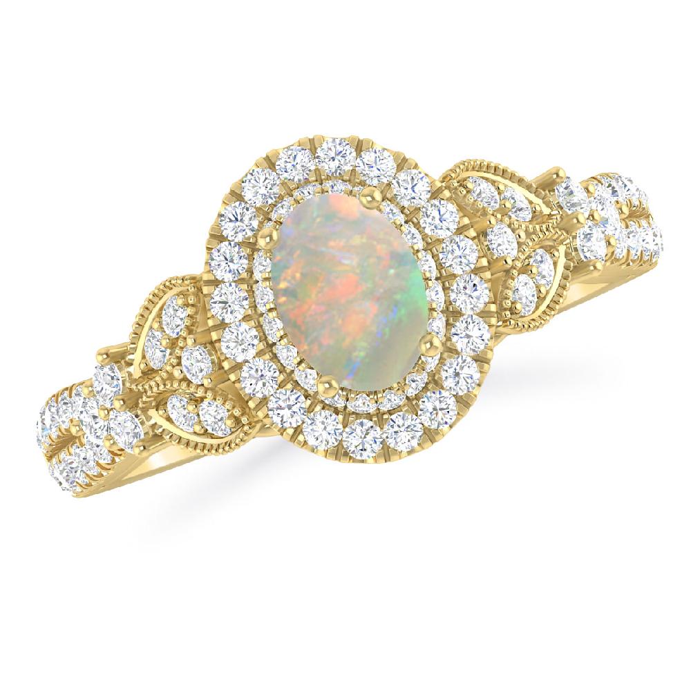 Yellow Gold - Opal