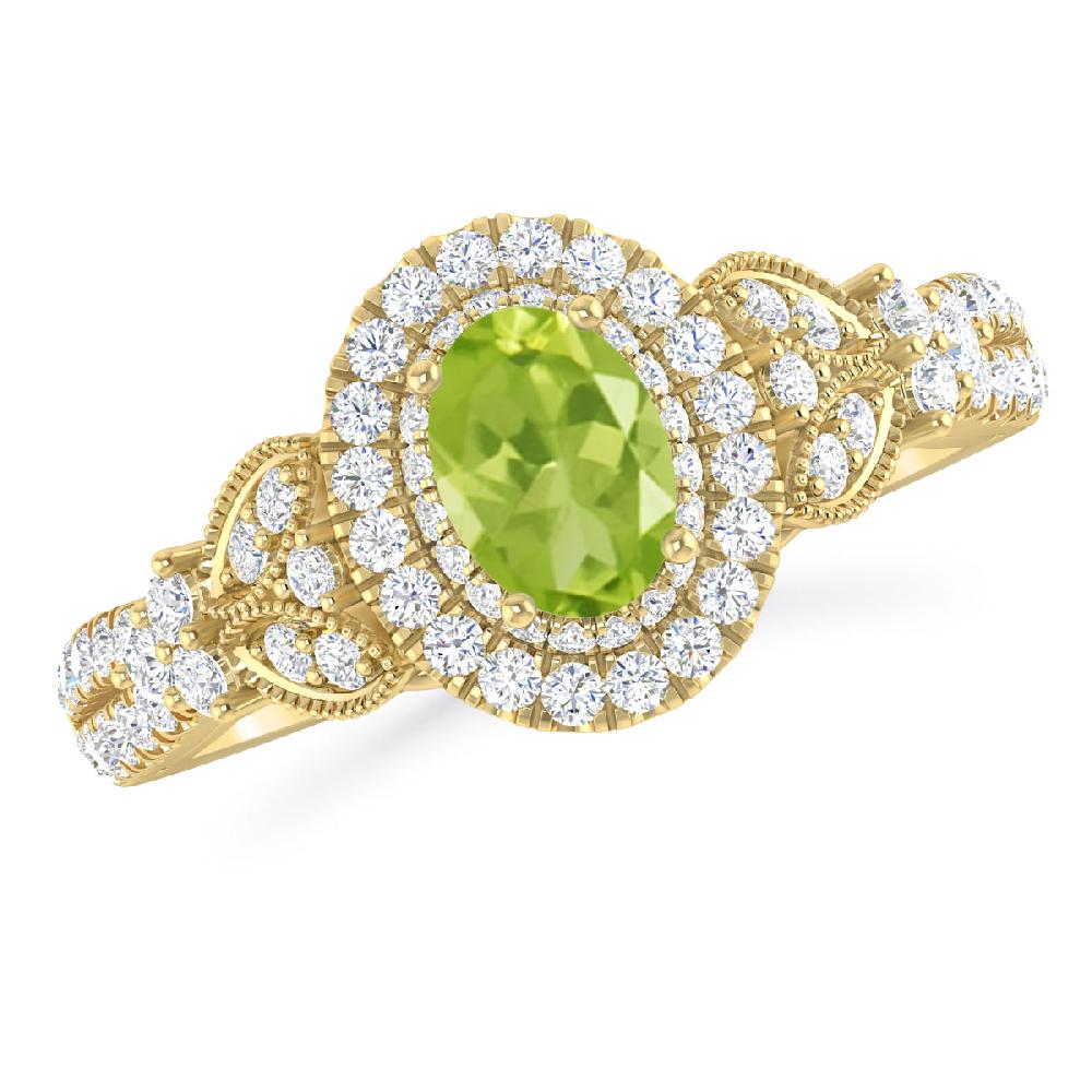 Yellow Gold - Peridot