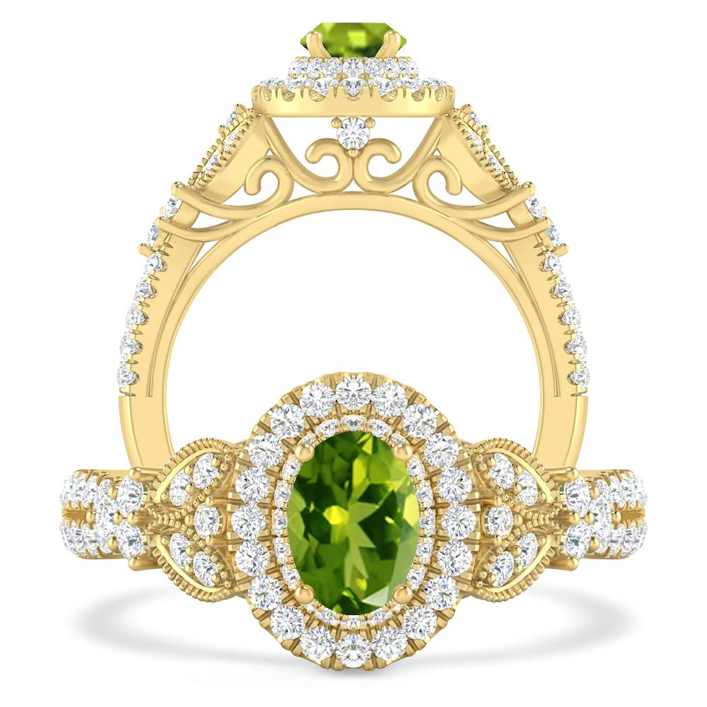 Yellow Gold - Peridot