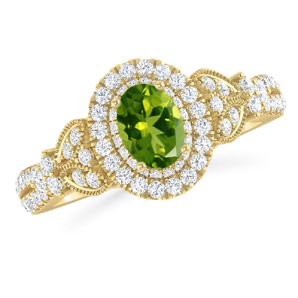 Yellow Gold - Peridot