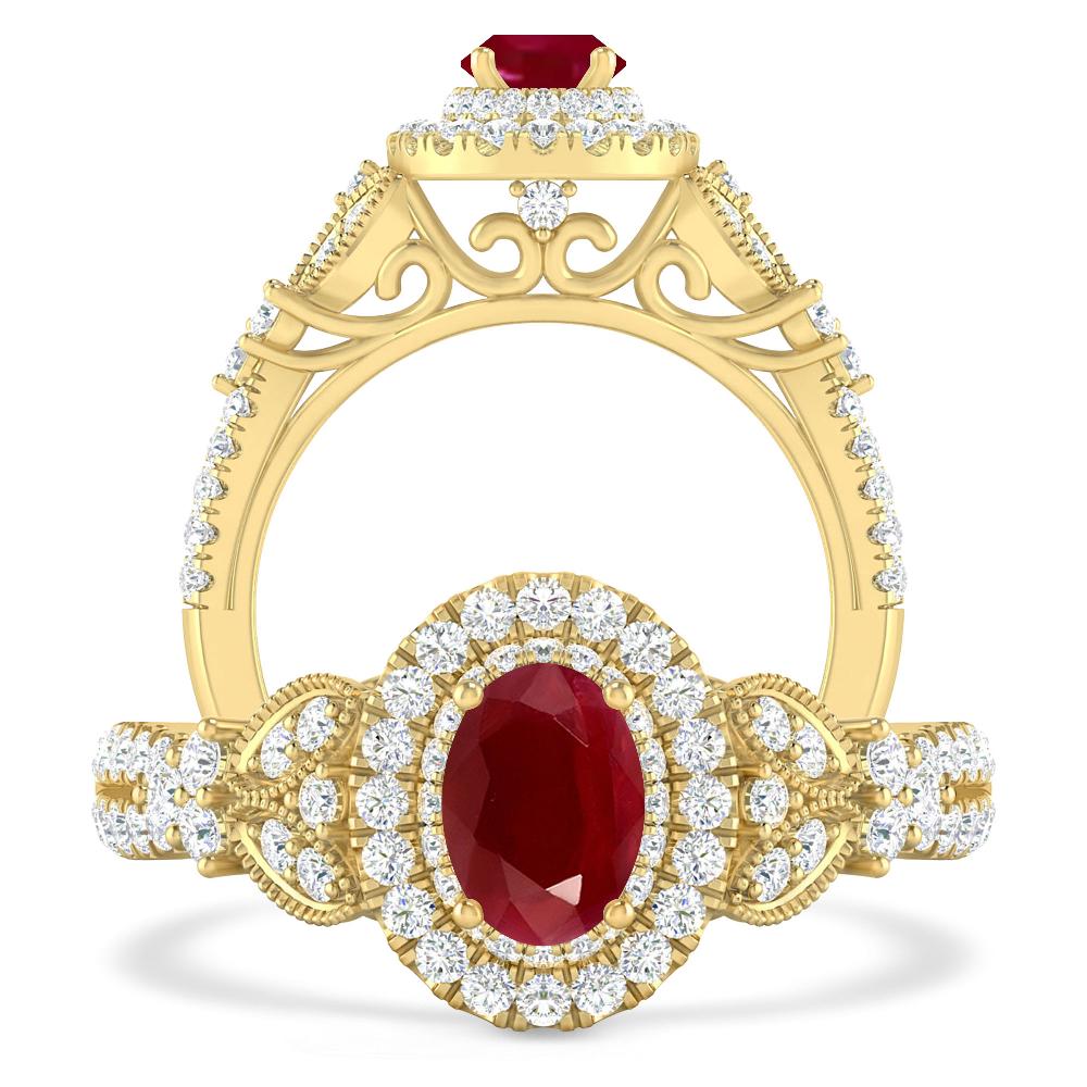 Yellow Gold - Ruby