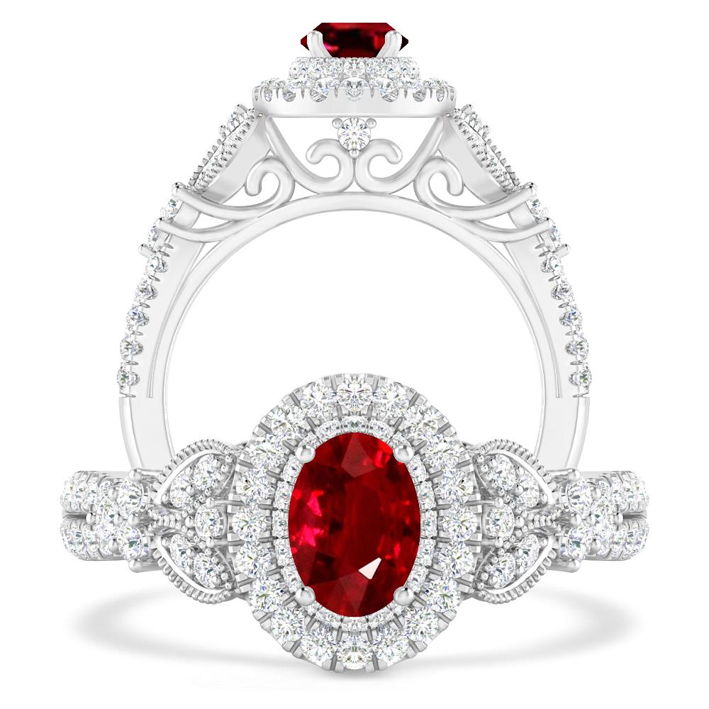 White Gold - Ruby