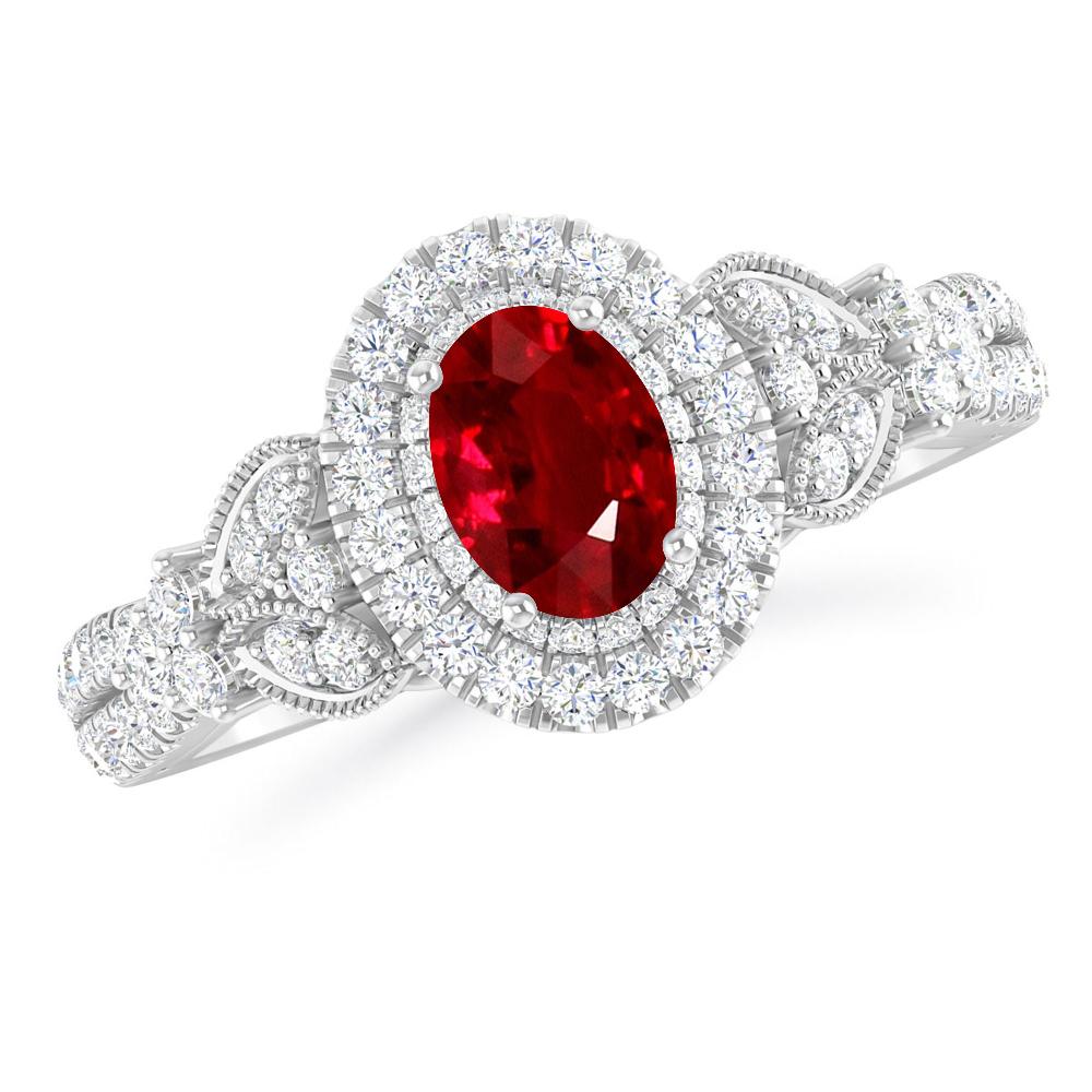 White Gold - Ruby