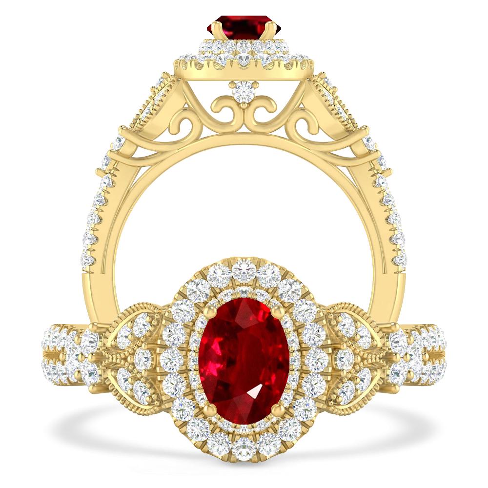 Yellow Gold - Ruby