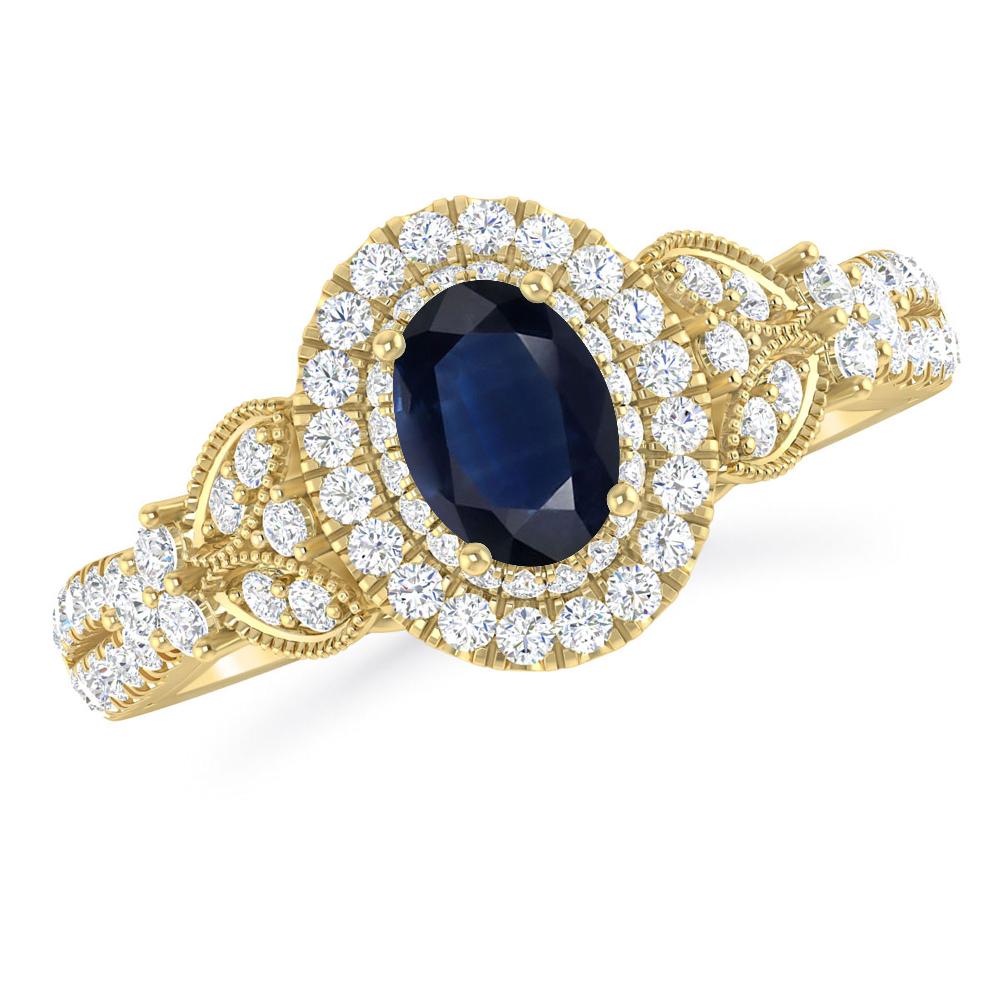 Yellow Gold - Sapphire