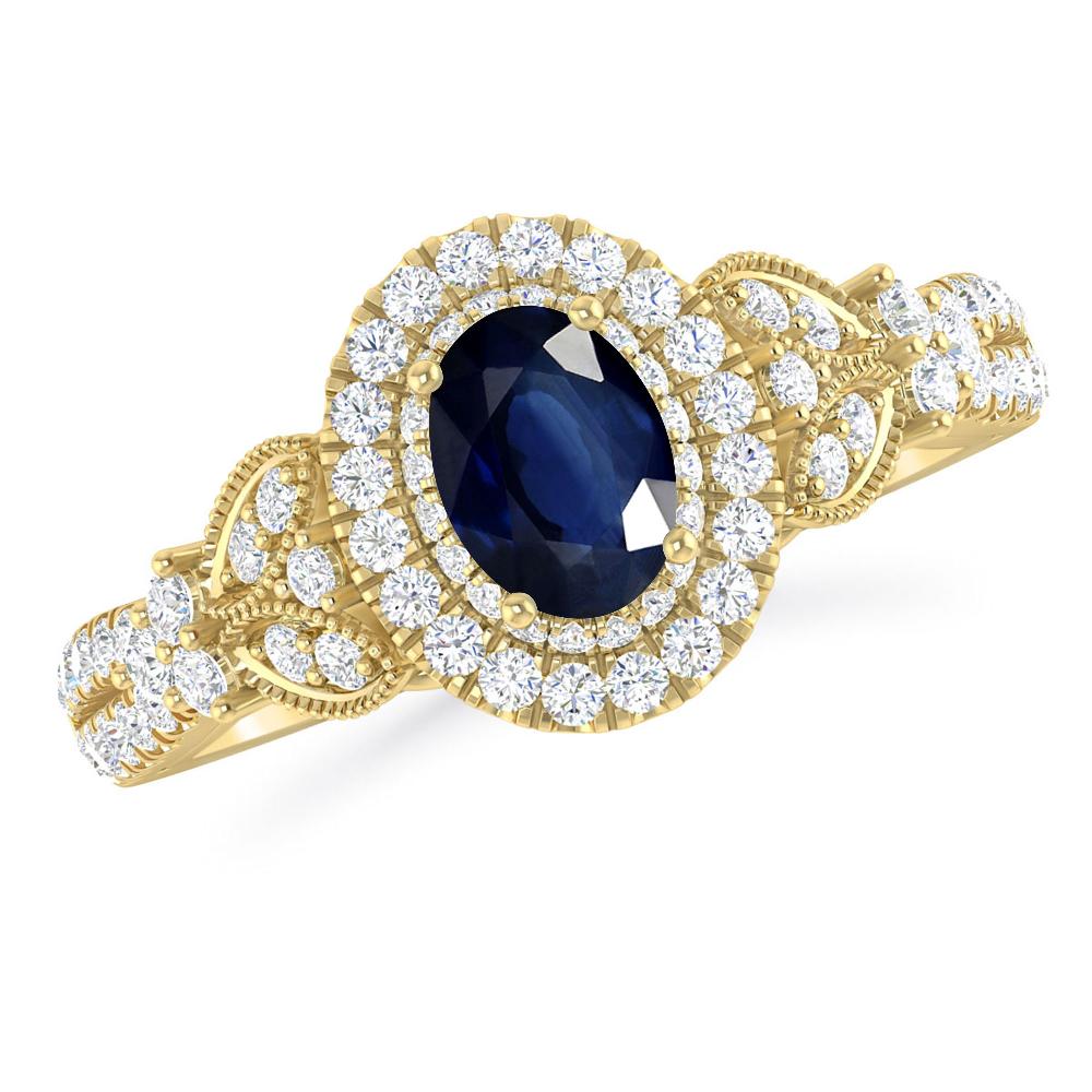 Yellow Gold - Sapphire