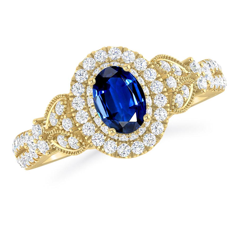 Yellow Gold - Sapphire