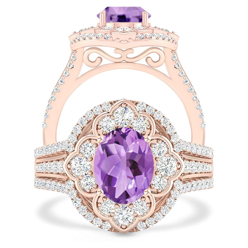 Rose Gold - Amethyst