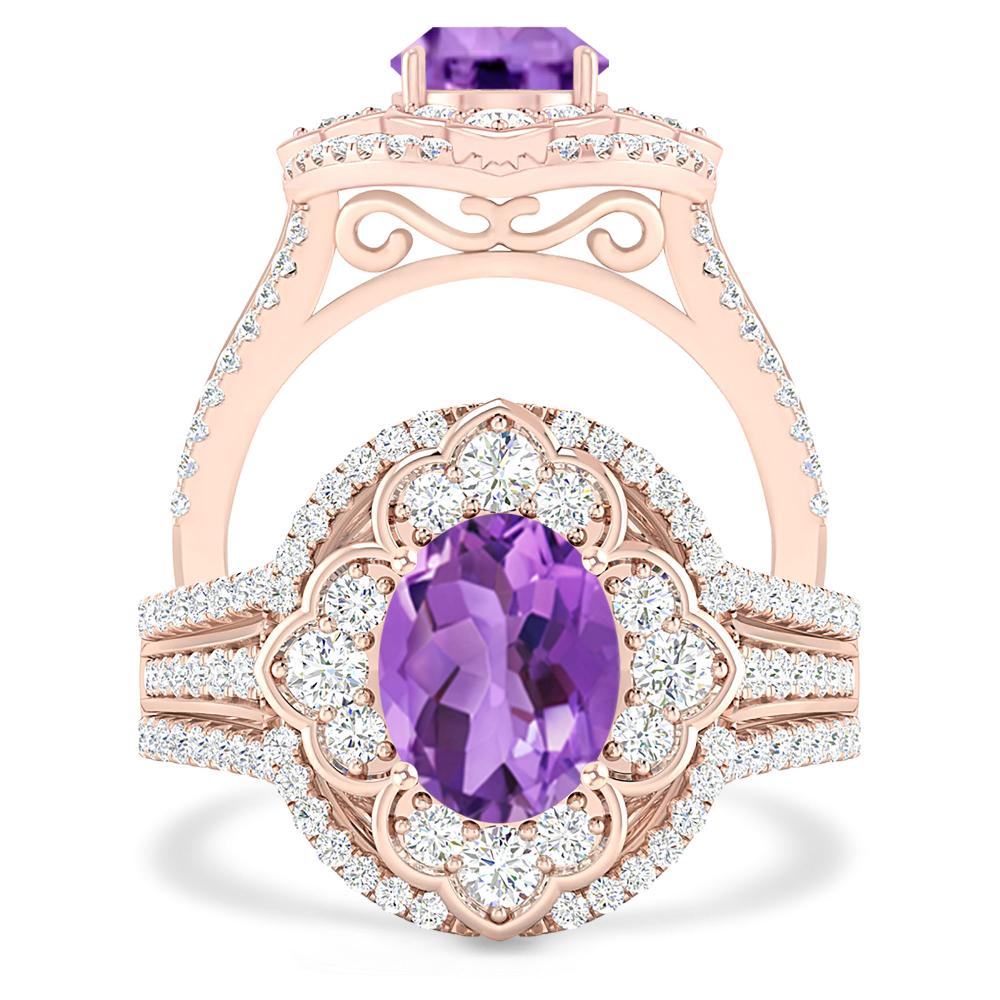 Rose Gold - Amethyst