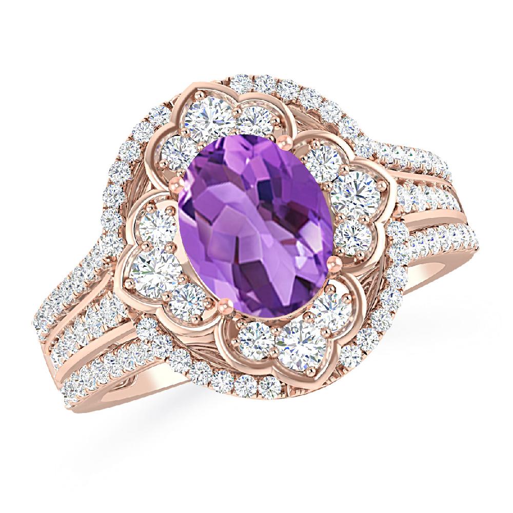 Rose Gold - Amethyst