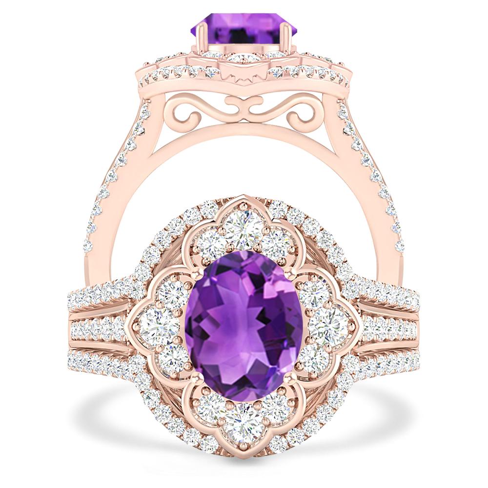 Rose Gold - Amethyst