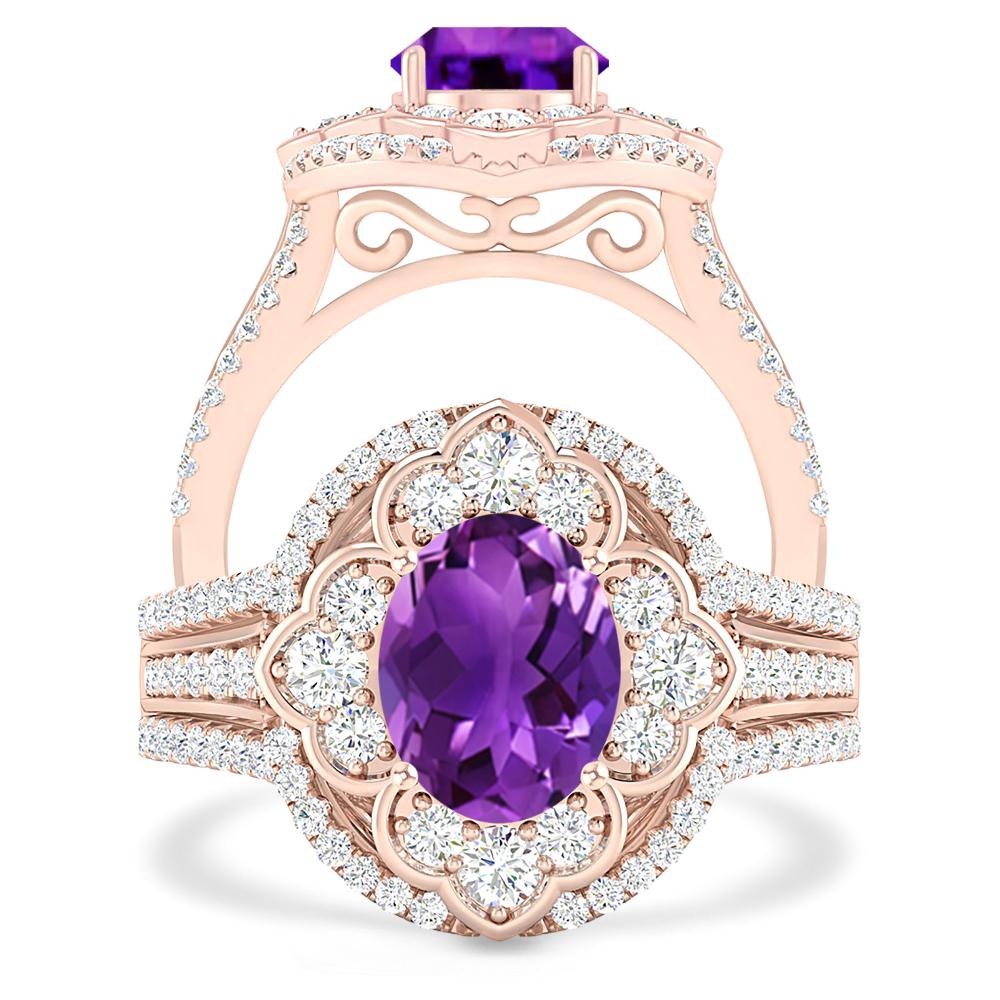 Rose Gold - Amethyst