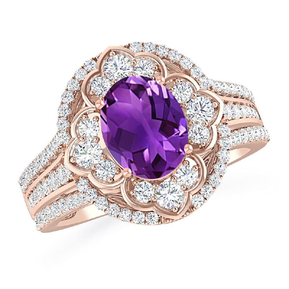 Rose Gold - Amethyst