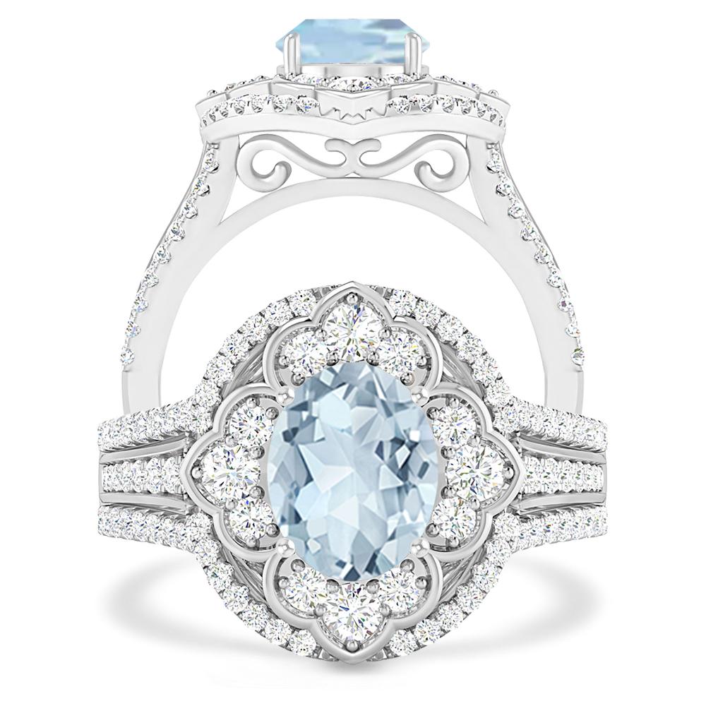 White Gold - Aquamarine