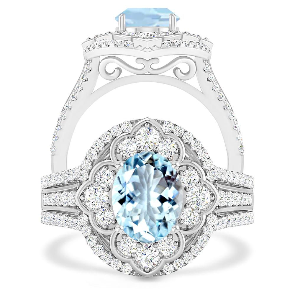 White Gold - Aquamarine