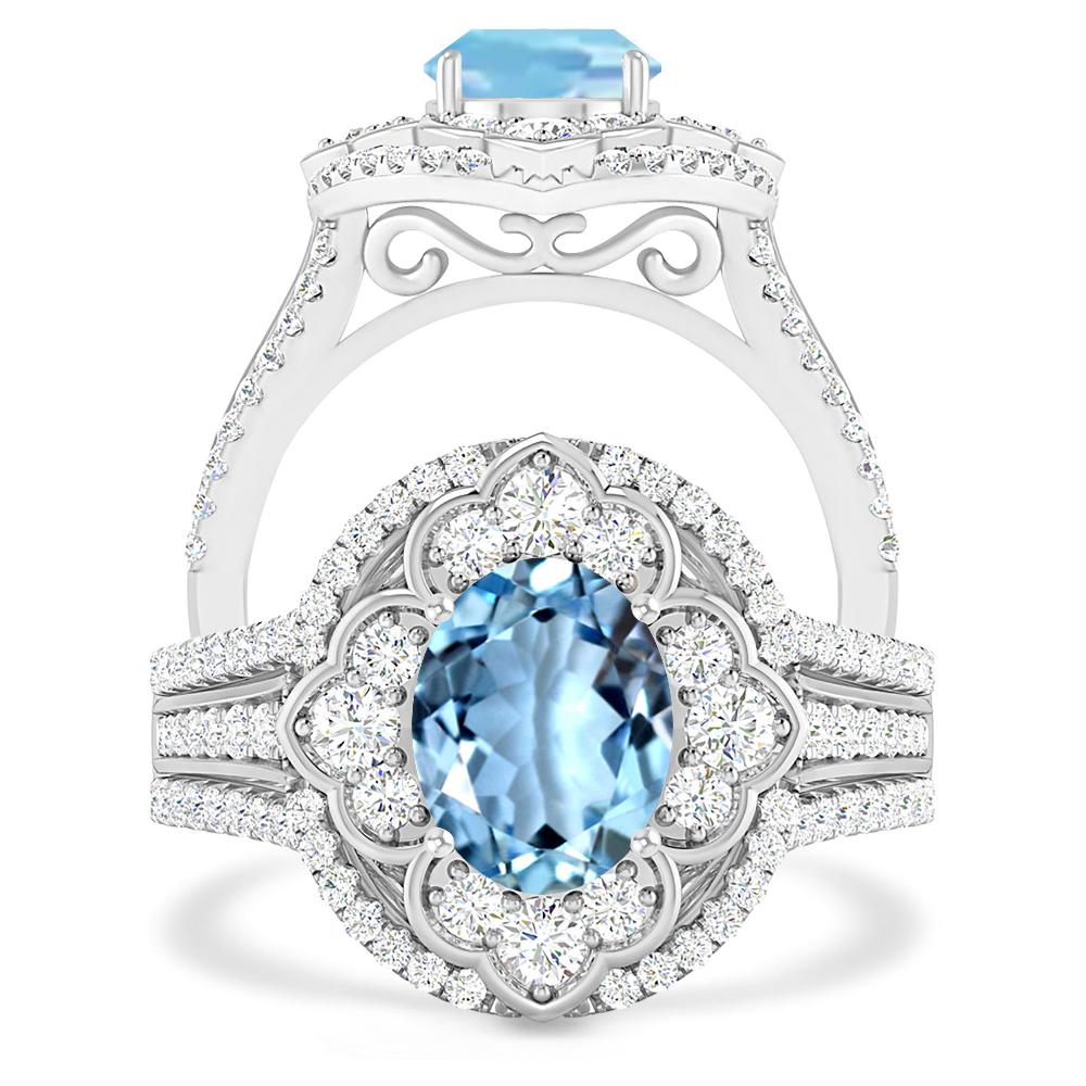 White Gold - Aquamarine