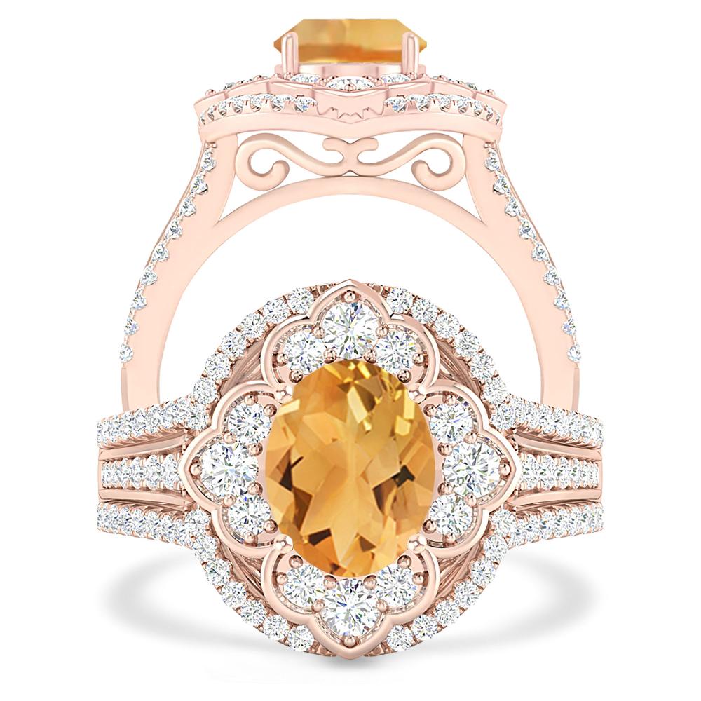 Rose Gold - Citrine