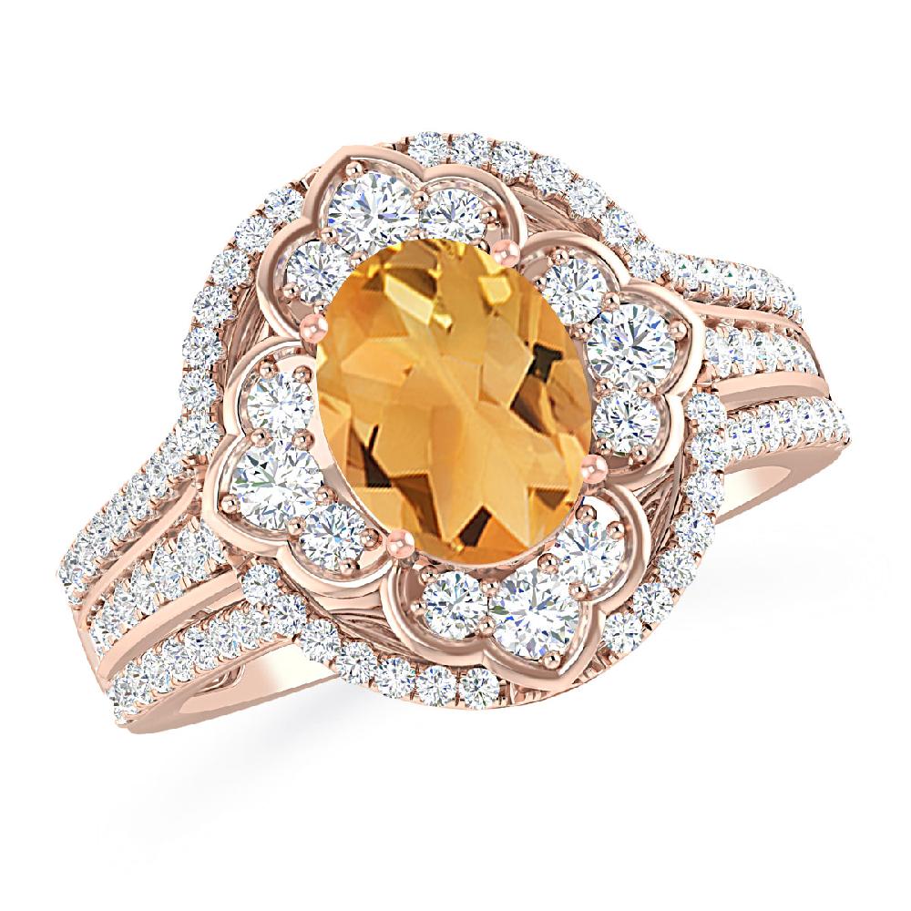 Rose Gold - Citrine