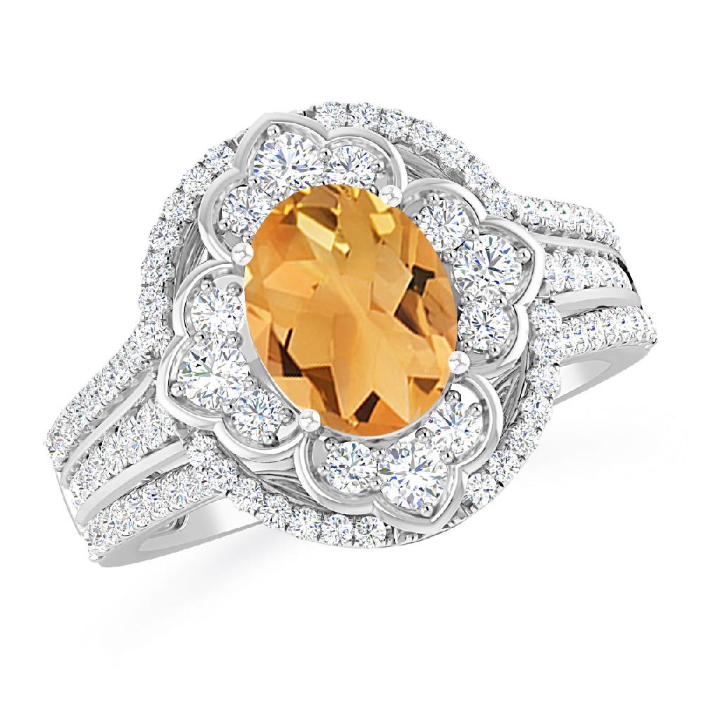 White Gold - Citrine