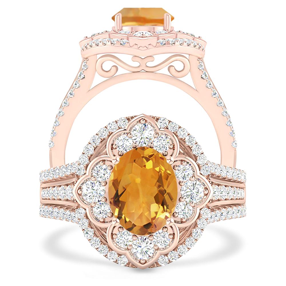 Rose Gold - Citrine