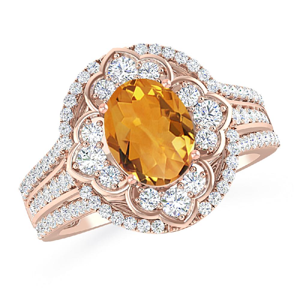 Rose Gold - Citrine